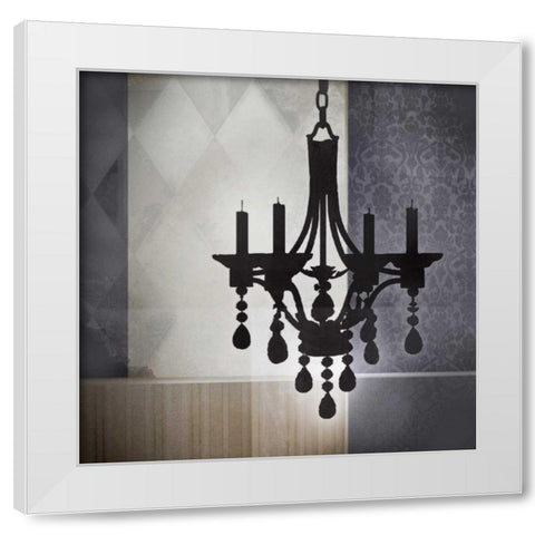 Crystal Light I White Modern Wood Framed Art Print by Noah