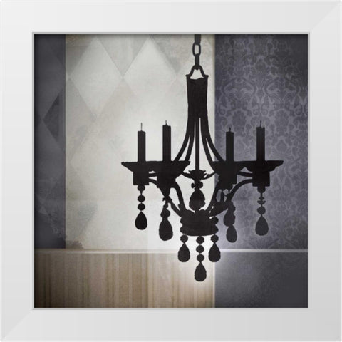 Crystal Light I White Modern Wood Framed Art Print by Noah