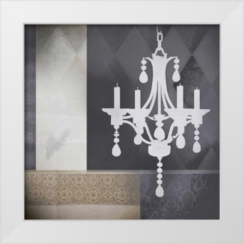 Crystal Light II White Modern Wood Framed Art Print by Noah