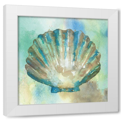 Sand I White Modern Wood Framed Art Print by Fontaine, Stephane