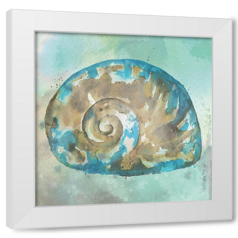 Sand II White Modern Wood Framed Art Print by Fontaine, Stephane