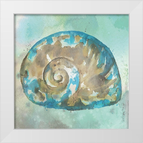 Sand II White Modern Wood Framed Art Print by Fontaine, Stephane