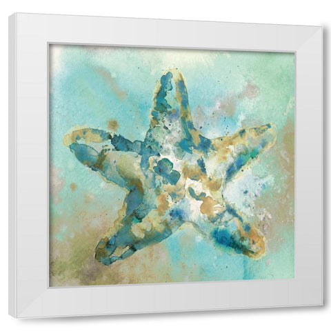 Sand III White Modern Wood Framed Art Print by Fontaine, Stephane