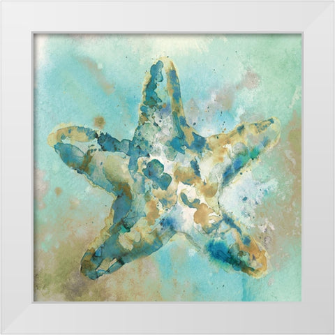 Sand III White Modern Wood Framed Art Print by Fontaine, Stephane