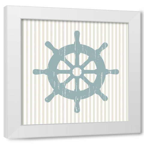 Helm White Modern Wood Framed Art Print by Berg, Sabine