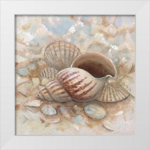 Beach Prize I White Modern Wood Framed Art Print by Fisk, Arnie