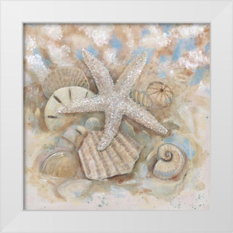 Beach Prize IV White Modern Wood Framed Art Print by Fisk, Arnie