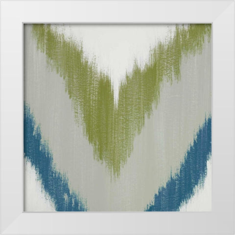 Zigs n Zags I White Modern Wood Framed Art Print by Vindedzis, Rita
