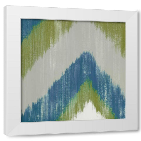 Zigs n Zags II White Modern Wood Framed Art Print by Vindedzis, Rita