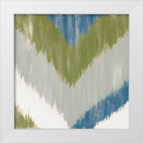 Zigs n Zags IV White Modern Wood Framed Art Print by Vindedzis, Rita