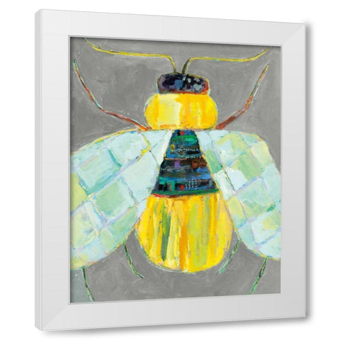 Whats Bugging You? I White Modern Wood Framed Art Print by Swider, Staci