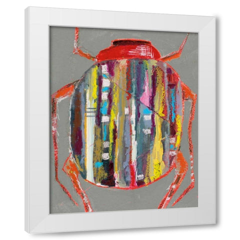 Whats Bugging You? II White Modern Wood Framed Art Print by Swider, Staci