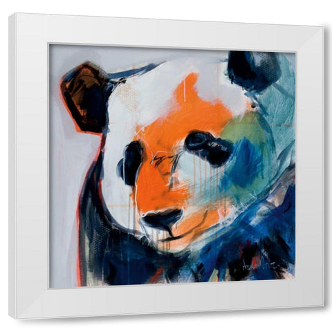 Call Me Pand White Modern Wood Framed Art Print by Maritz, Angela