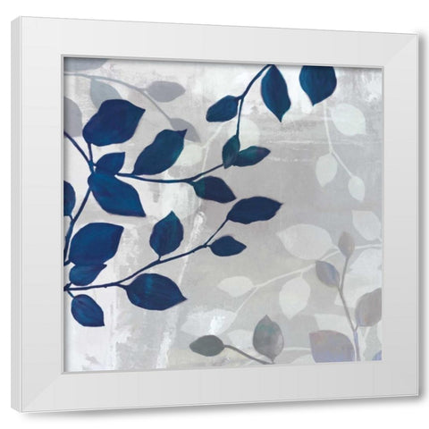 Leaves in the Mist II White Modern Wood Framed Art Print by Venter, Tandi