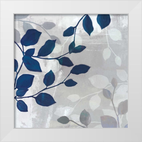 Leaves in the Mist II White Modern Wood Framed Art Print by Venter, Tandi