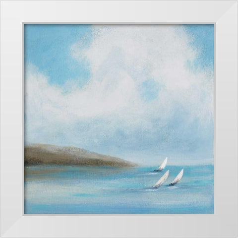 Sailing Day III White Modern Wood Framed Art Print by Vindedzis, Rita