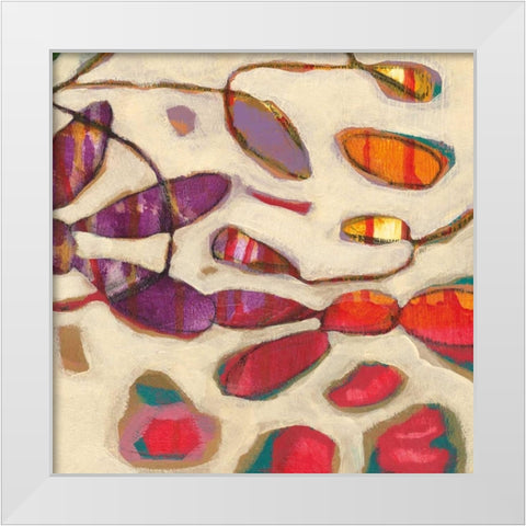 Sweet Surprise IV White Modern Wood Framed Art Print by Weber, Jennifer