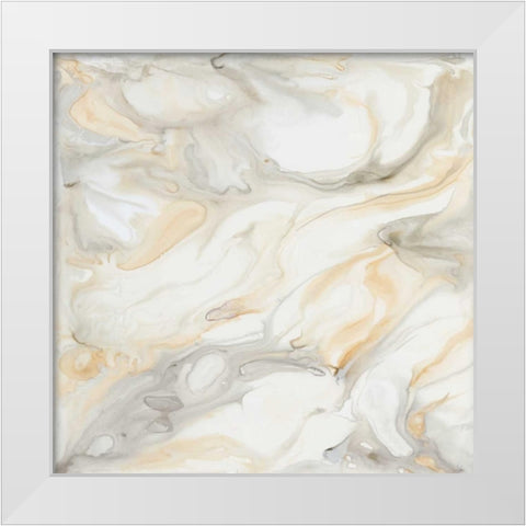 Alabaster III White Modern Wood Framed Art Print by Banks, Debbie
