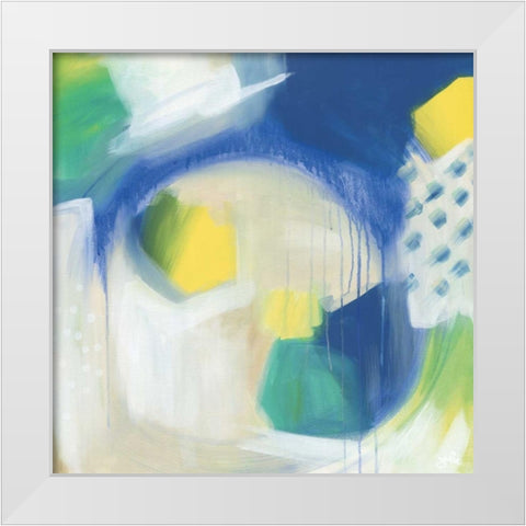 Breath Into Me White Modern Wood Framed Art Print by Hawkins, Julie