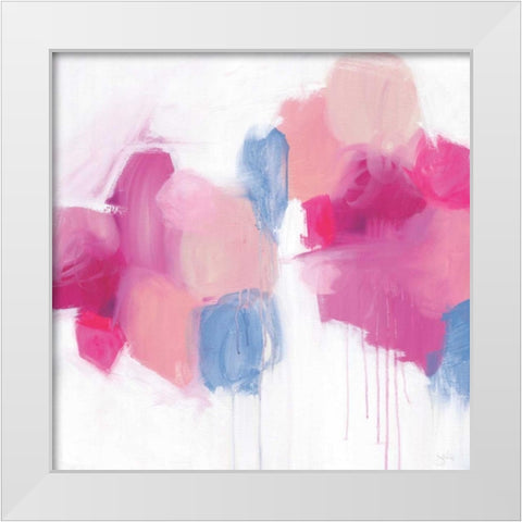 Storm In A Teacup White Modern Wood Framed Art Print by Hawkins, Julie