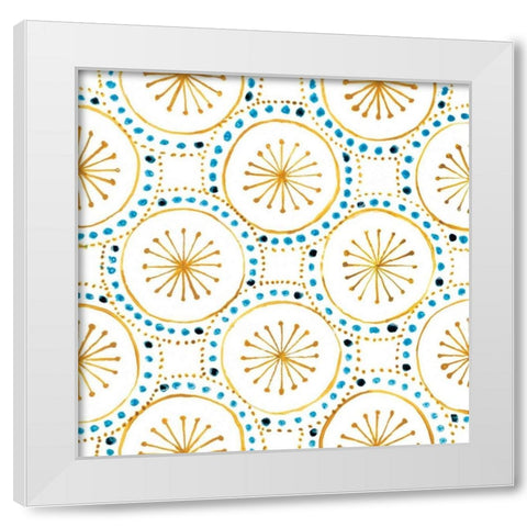 Going Circles III White Modern Wood Framed Art Print by Smith, Hope