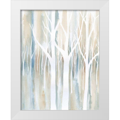 Mystical Woods II White Modern Wood Framed Art Print by Banks, Debbie