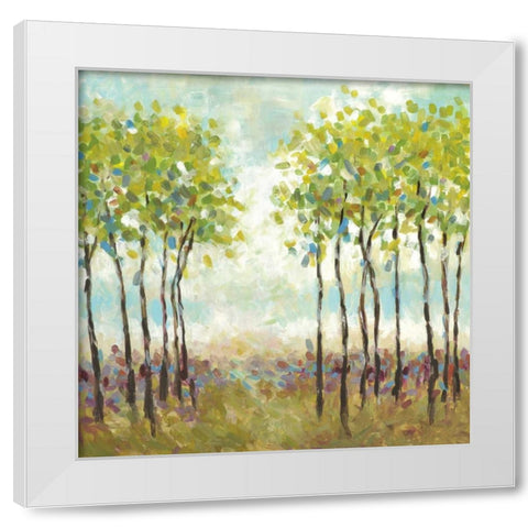 Foxwood I White Modern Wood Framed Art Print by Pasion, Wani