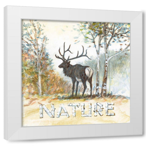 Nature White Modern Wood Framed Art Print by Fisk, Arnie