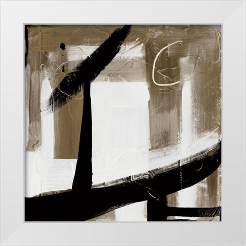 Affirmation White Modern Wood Framed Art Print by Fournier, Joyce