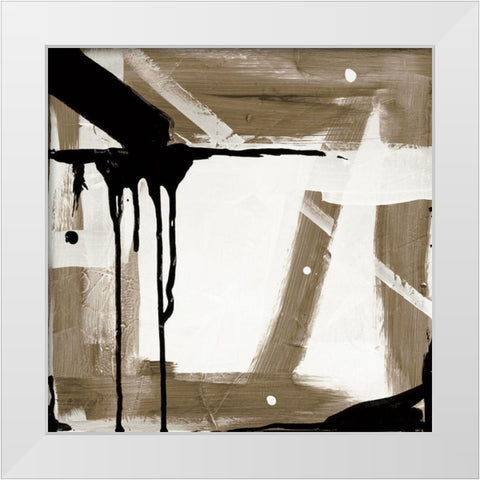 Compromise White Modern Wood Framed Art Print by Fournier, Joyce