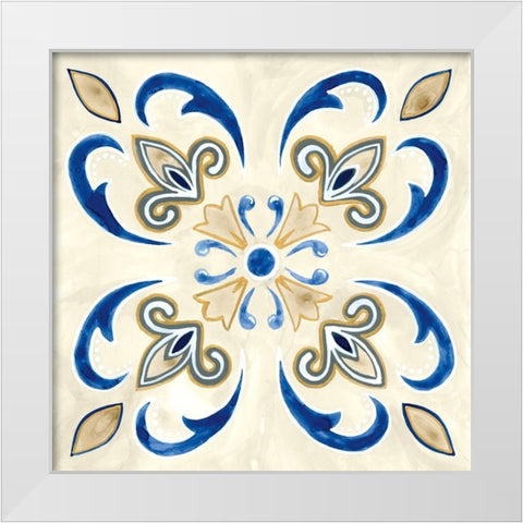 Timeless Tiles II White Modern Wood Framed Art Print by Banks, Debbie