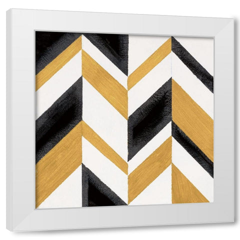 Pattern Party II White Modern Wood Framed Art Print by Vindedzis, Rita