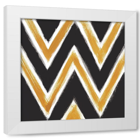 Golden Daze I White Modern Wood Framed Art Print by Vindedzis, Rita