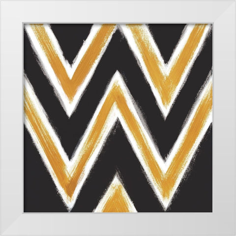 Golden Daze I White Modern Wood Framed Art Print by Vindedzis, Rita