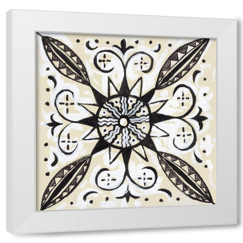 Imaginary Mandala White Modern Wood Framed Art Print by Smith, Hope