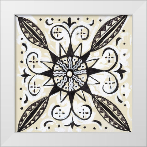 Imaginary Mandala White Modern Wood Framed Art Print by Smith, Hope