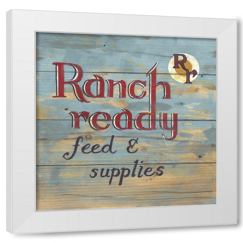 Ranch Ready White Modern Wood Framed Art Print by Fisk, Arnie