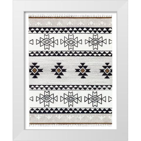 Magic Carpet Ride III White Modern Wood Framed Art Print by Stajan-Ferkul, Andrea