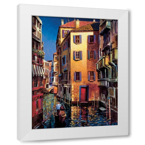 Venetian Light White Modern Wood Framed Art Print by OToole, Michael
