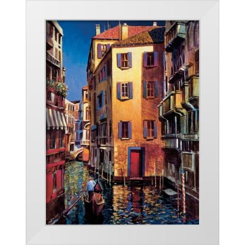 Venetian Light White Modern Wood Framed Art Print by OToole, Michael