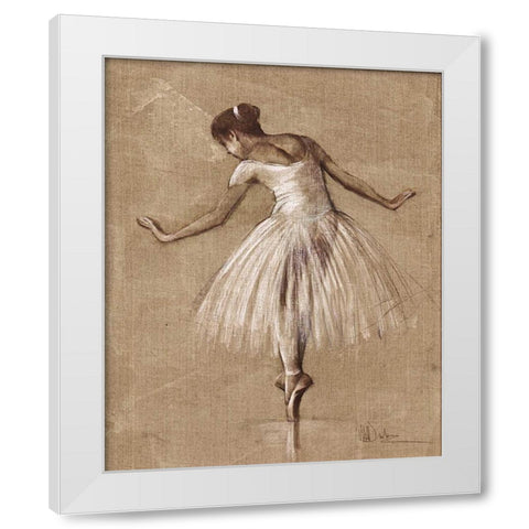 Bourees II White Modern Wood Framed Art Print by Dulon, Mary
