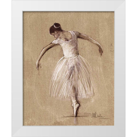 Bourees III White Modern Wood Framed Art Print by Dulon, Mary