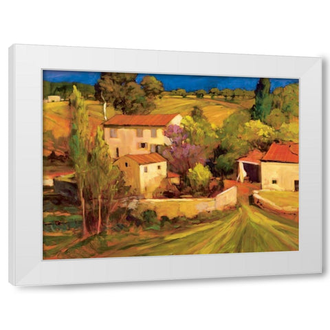 La Femme en Provence White Modern Wood Framed Art Print by Craig, Philip