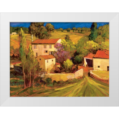 La Femme en Provence White Modern Wood Framed Art Print by Craig, Philip