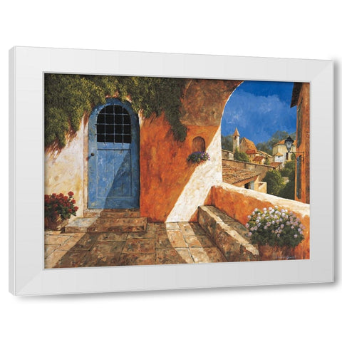 The French Door White Modern Wood Framed Art Print by Archambault, Gilles