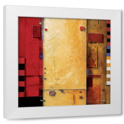 Joie de Vie White Modern Wood Framed Art Print by Li-Leger, Don