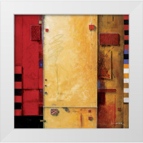 Joie de Vie White Modern Wood Framed Art Print by Li-Leger, Don