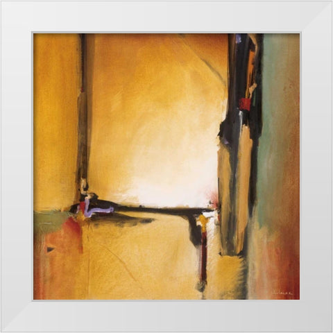Contemplation White Modern Wood Framed Art Print by Li-Leger, Noah