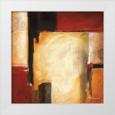 West White Modern Wood Framed Art Print by Li-Leger, Noah
