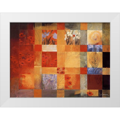 42 Views of My Garden White Modern Wood Framed Art Print by Li-Leger, Don